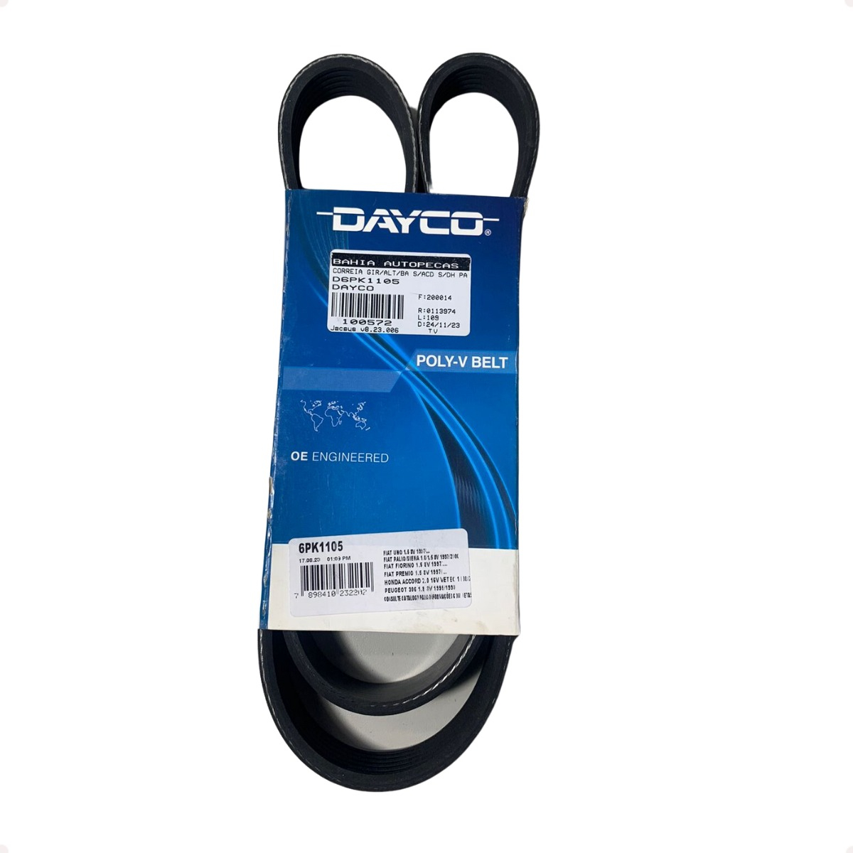 Correia Do Alternador + Rolamento Palio 1.0 98 99 00 S/ Ar - Imagem 18