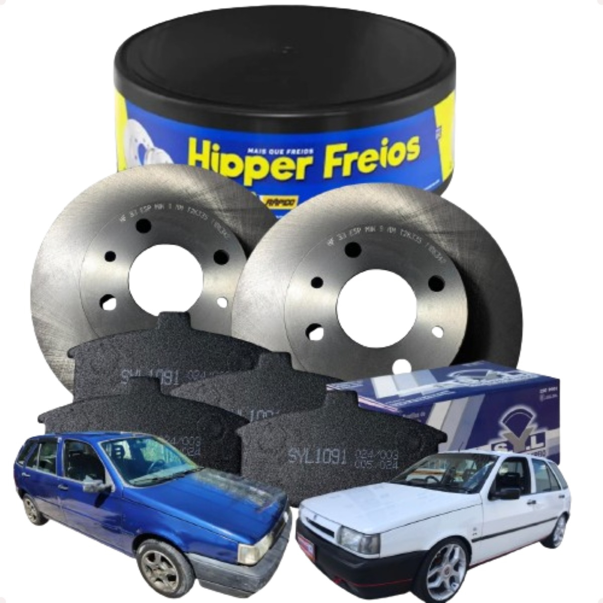 Par Disco Freio Pastilha Tipo 1.6 1993 1994 1995 1996 1997