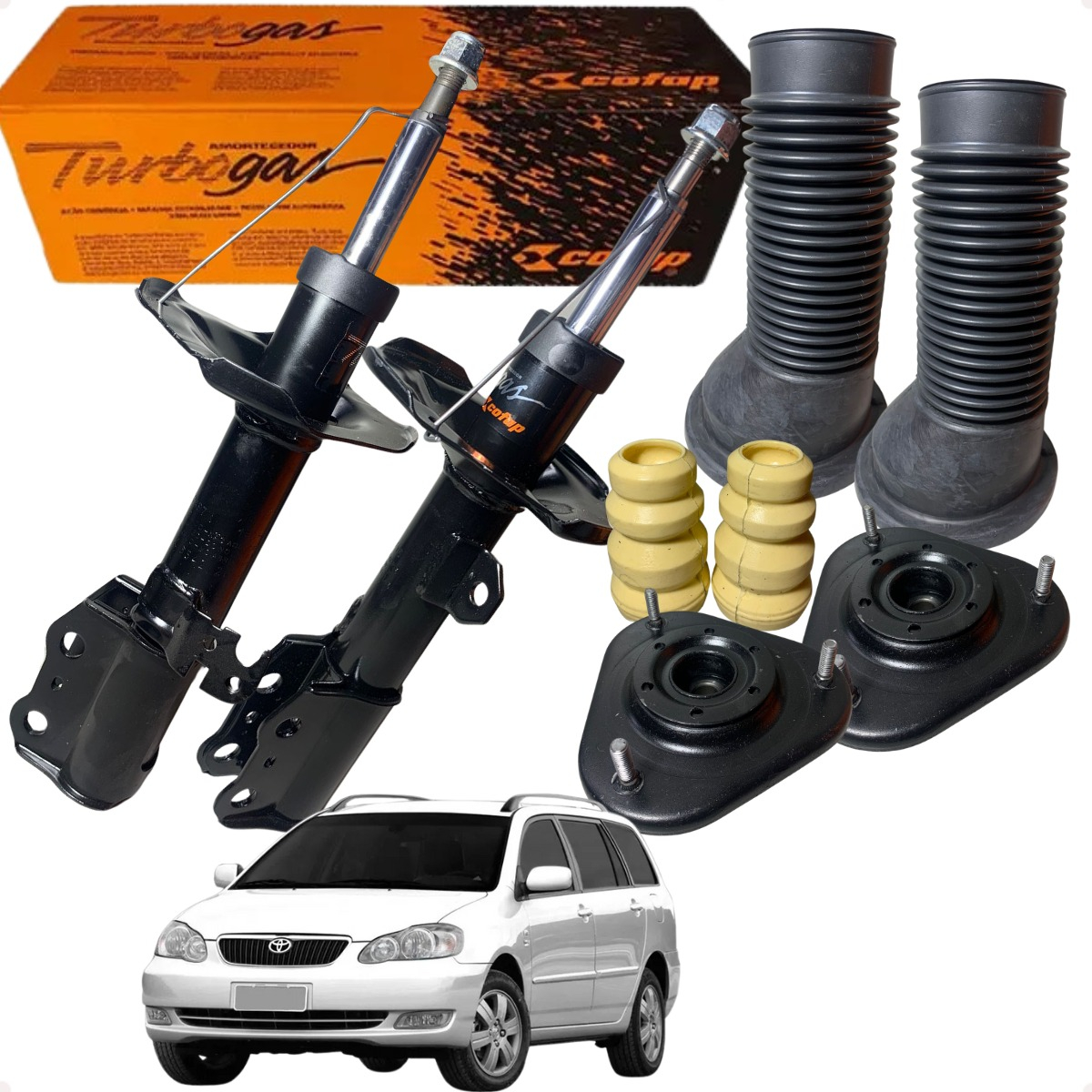 2 Amortecedor Dianteiro + Kit Corolla 2003 2004 2005 2006 - Imagem 21