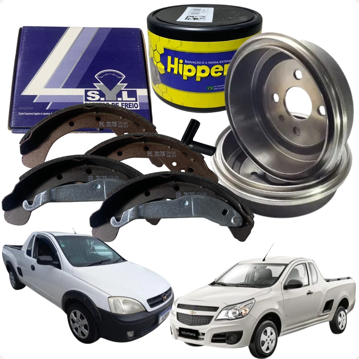 Par Tambor Freio + Lona Astra Vectra Meriva Zafira Montana - Imagem 31