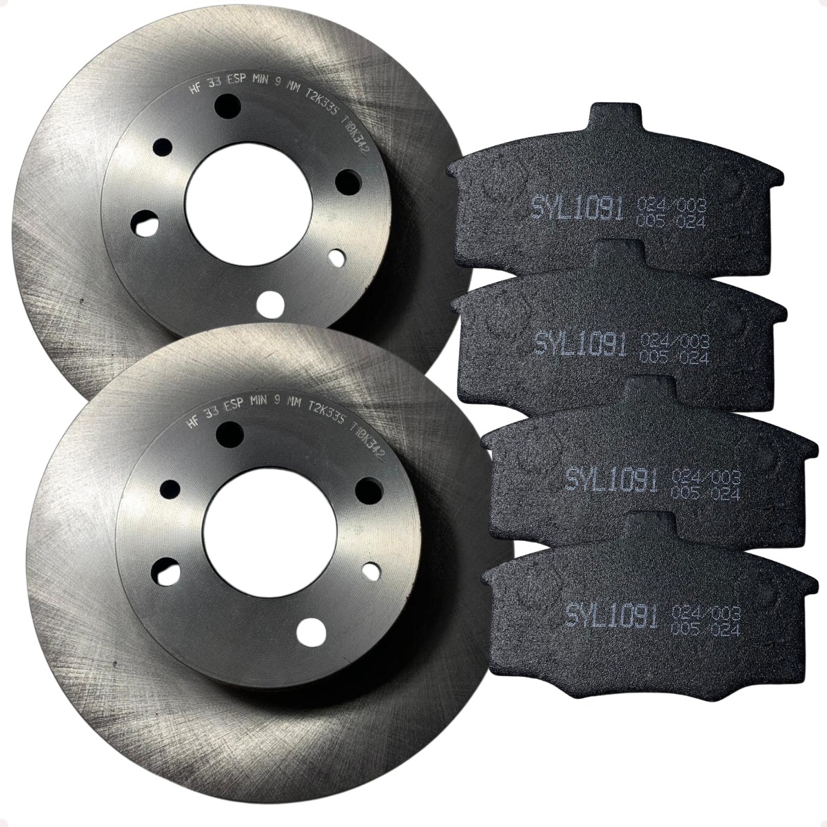 Par Disco Freio Pastilha Tipo 1.6 1993 1994 1995 1996 1997 - Imagem 4