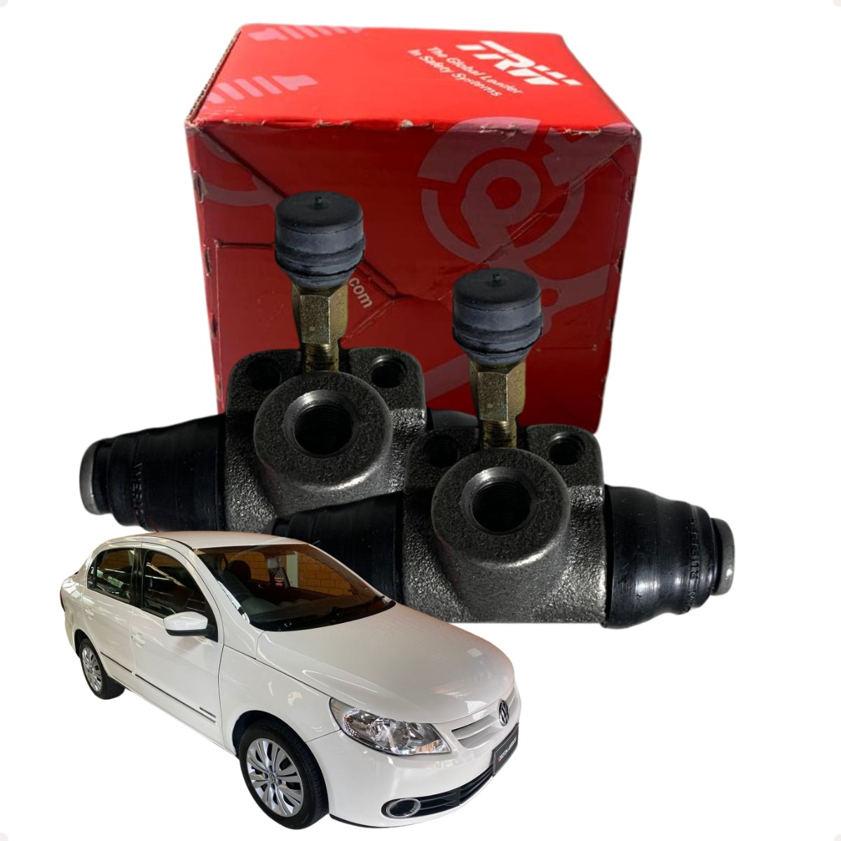 Par Cilindro Burrinho Roda Traseira Gol Voyage G5 Sem Abs - Imagem 4