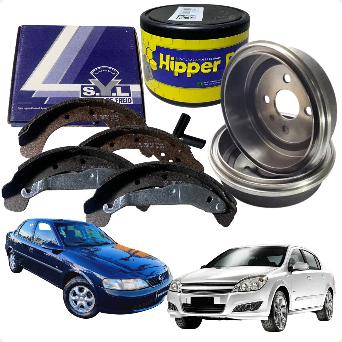 Par Tambor Freio + Lona Astra Vectra Meriva Zafira Montana - Imagem 61