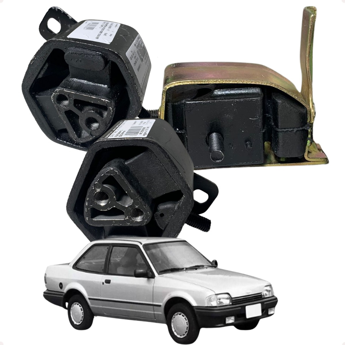 Kit 3 Coxim Motor Escort Verona 1.6 Cht - Imagem 2