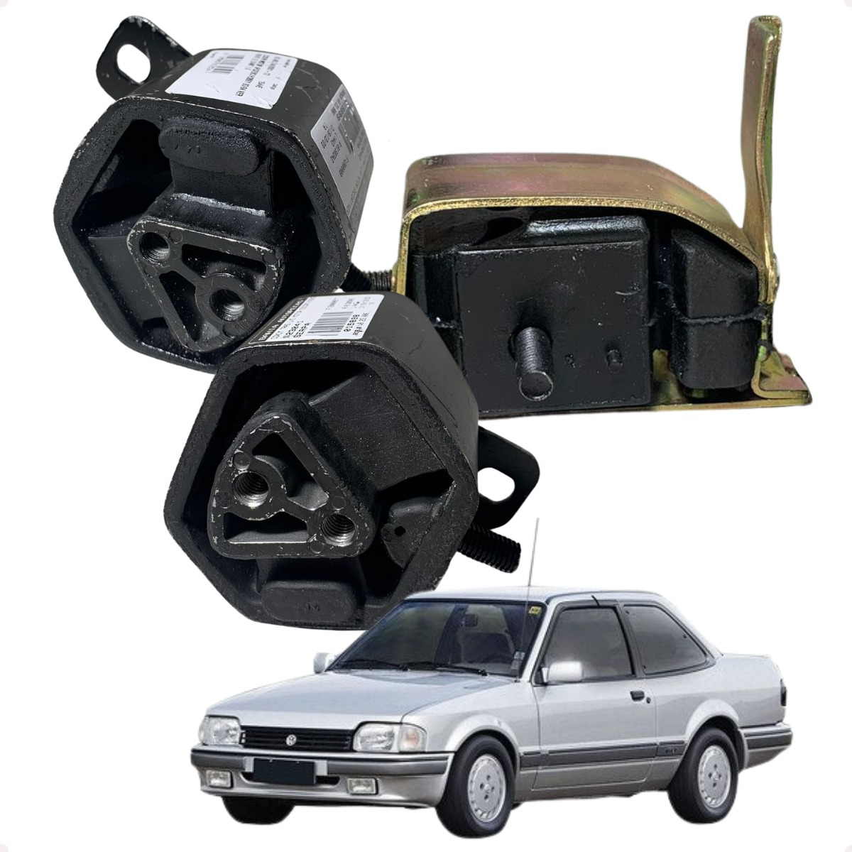 Kit 3 Coxim Motor Escort Verona 1.6 Cht - Imagem 3