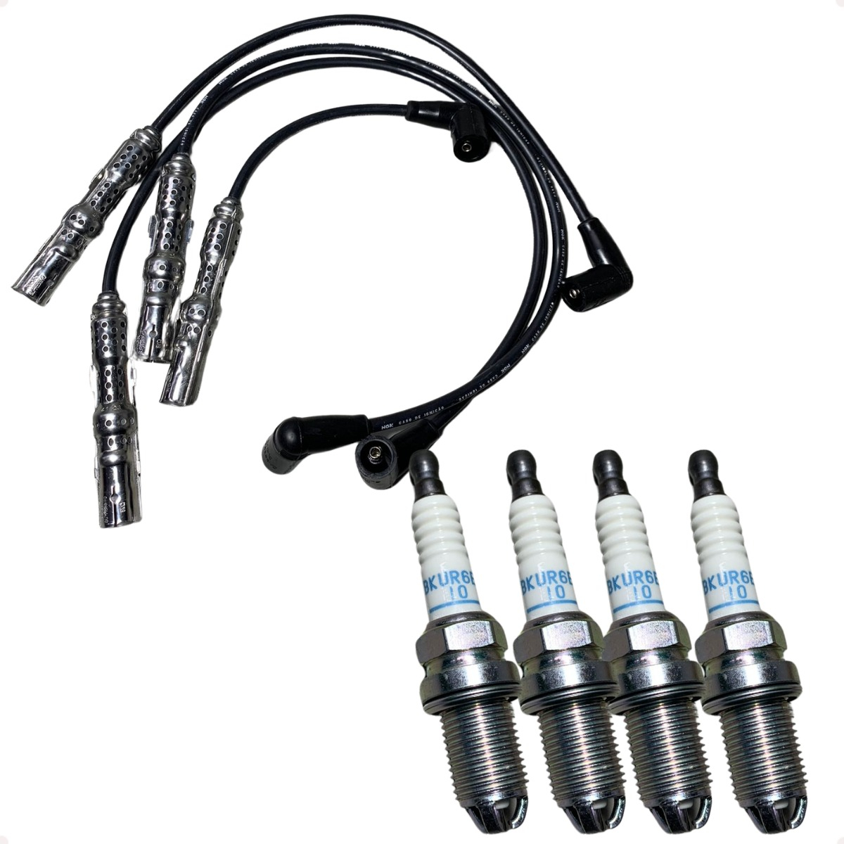 Kit Vela + Cabo Ngk Golf 1.6 Sr 1999 2000 2001 2002 2003 - Imagem 49