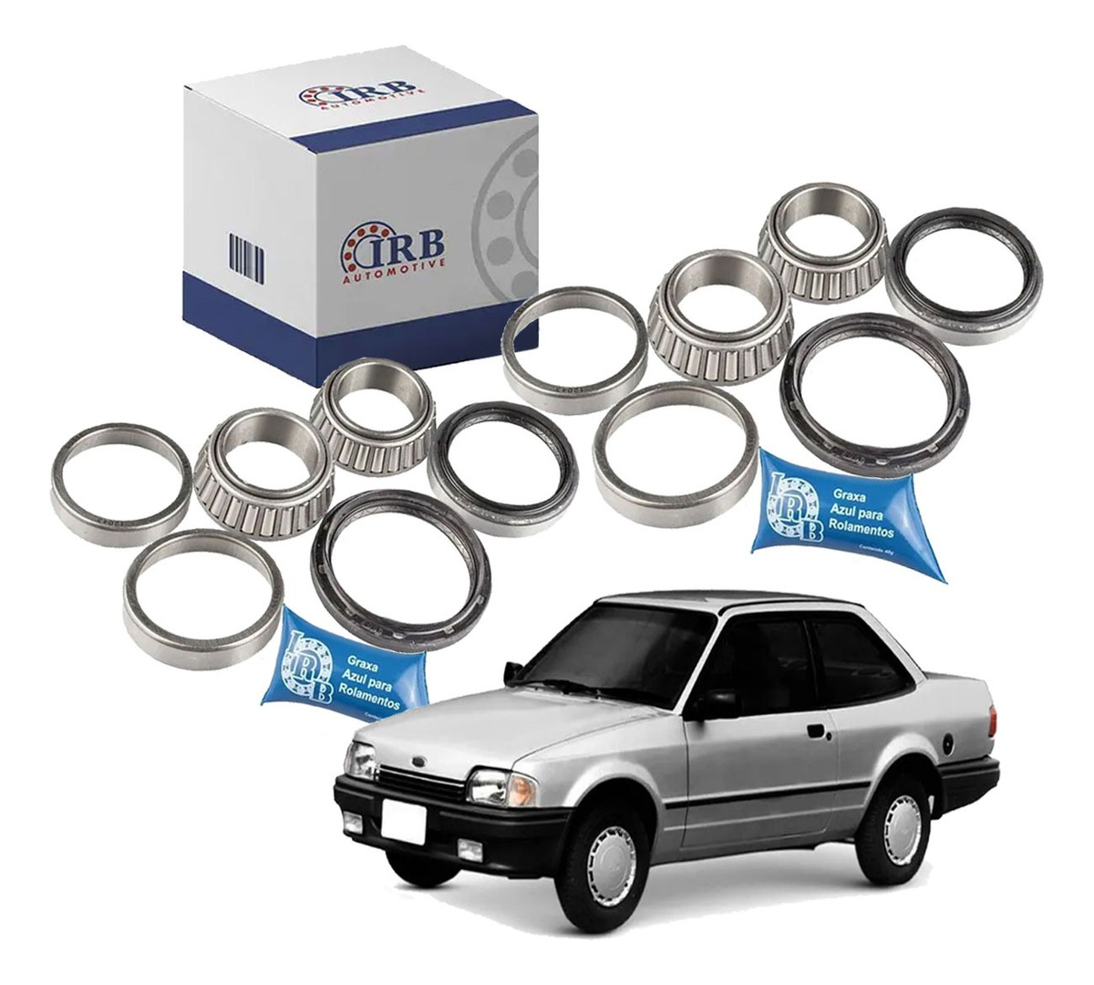 Kit Rolamento Roda Dianteira 2 Lado Escort Hobby 93 94 95 96