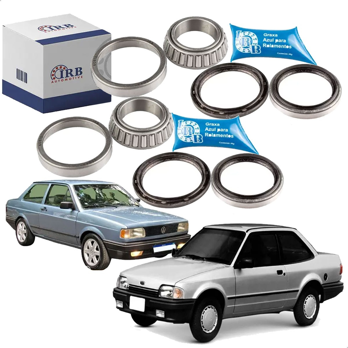 Kit Rolamento Roda Dianteira 2 Lado Escort Hobby 93 94 95 96 - Imagem 12