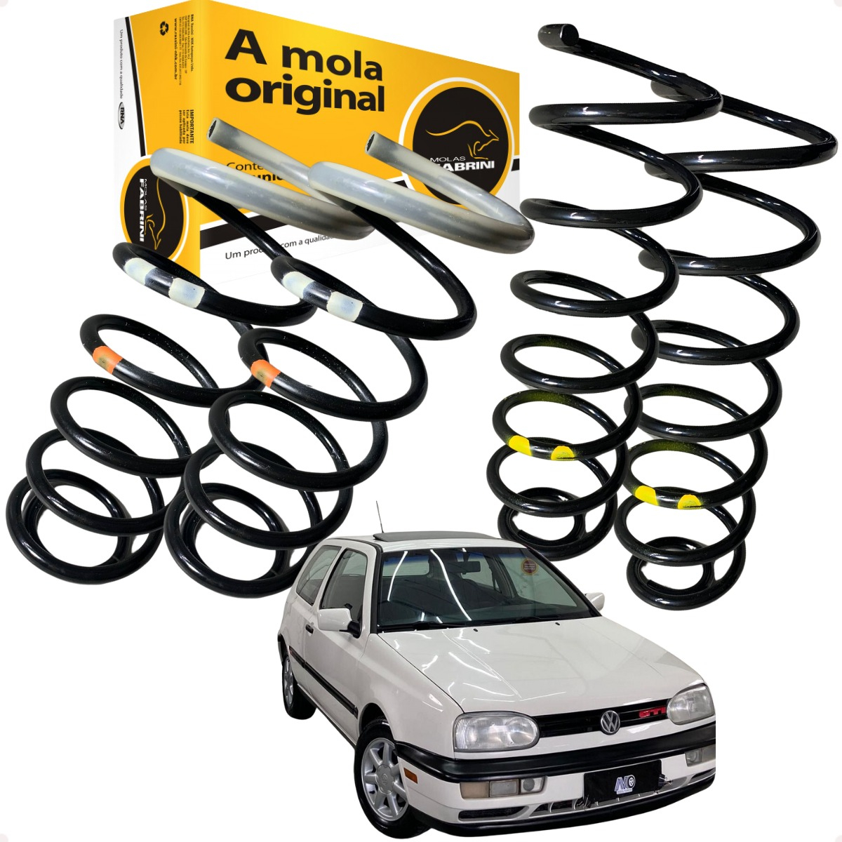 4 Mola Dianteira Traseira Golf 2.0 Glx Gti 94 95 96 97 98