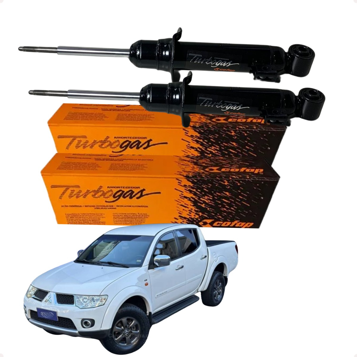 Par Amortecedor Dianteiro Cofap L200 Triton 2013 Até 2016