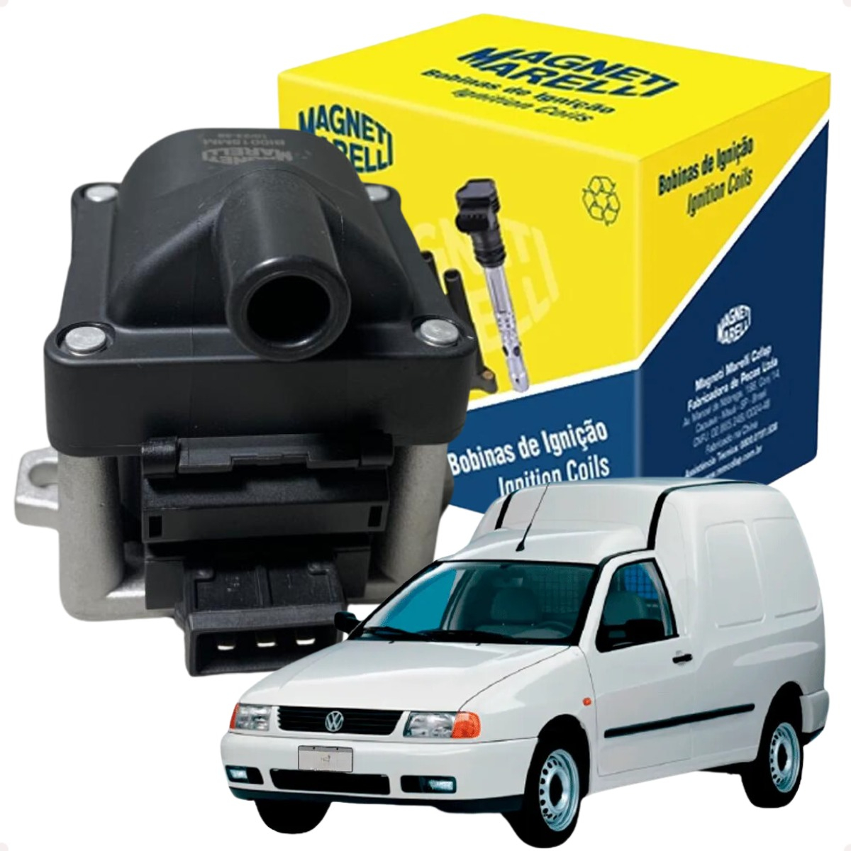 Bobina Ignição C/ Modulo 3 Pinos Golf 1.8 8v 95 96 97 98 - Imagem 30