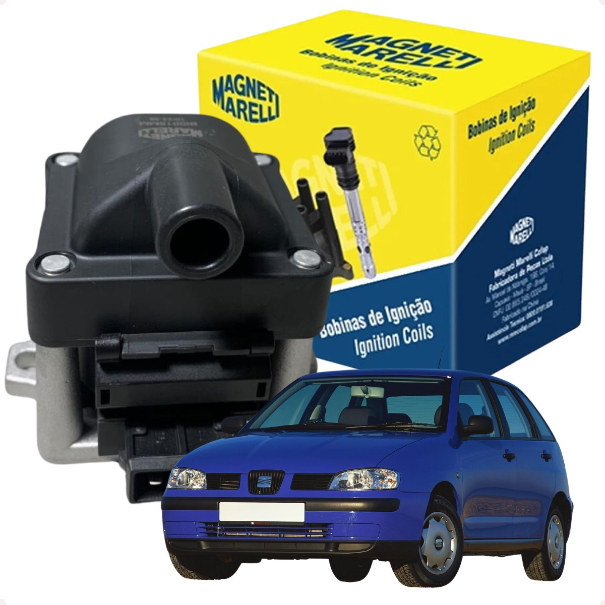 Bobina Ignição C/ Modulo 3 Pinos Golf 1.8 8v 95 96 97 98 - Imagem 10