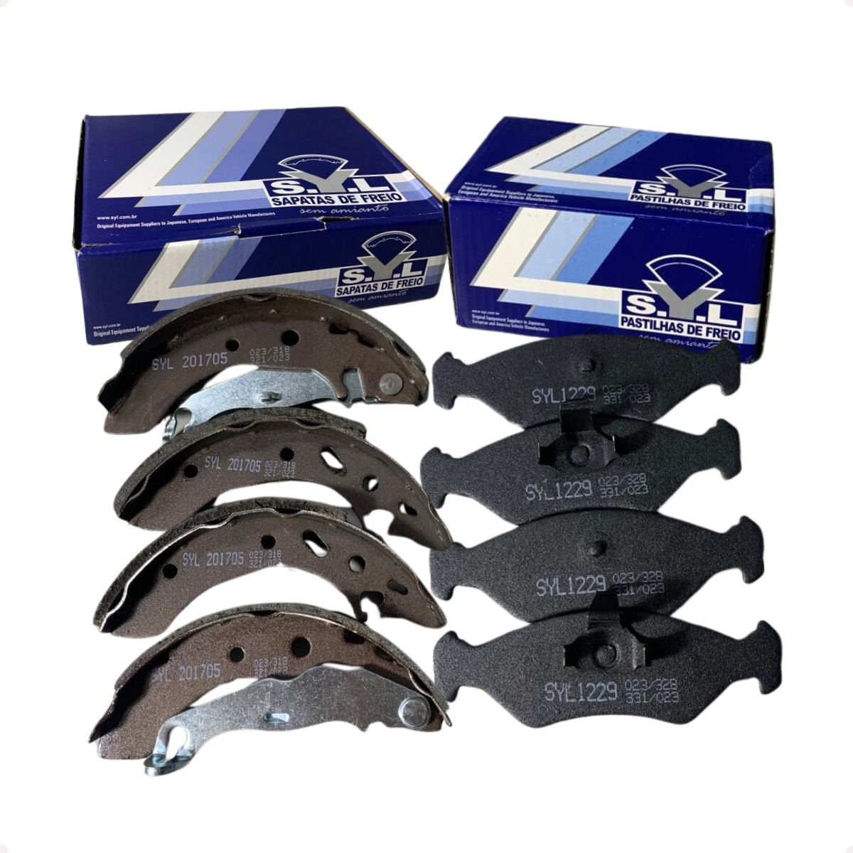4 Pastilha Freio + 4 Sapata Lona Fiesta 96 97 98 99 Endura - Imagem 4